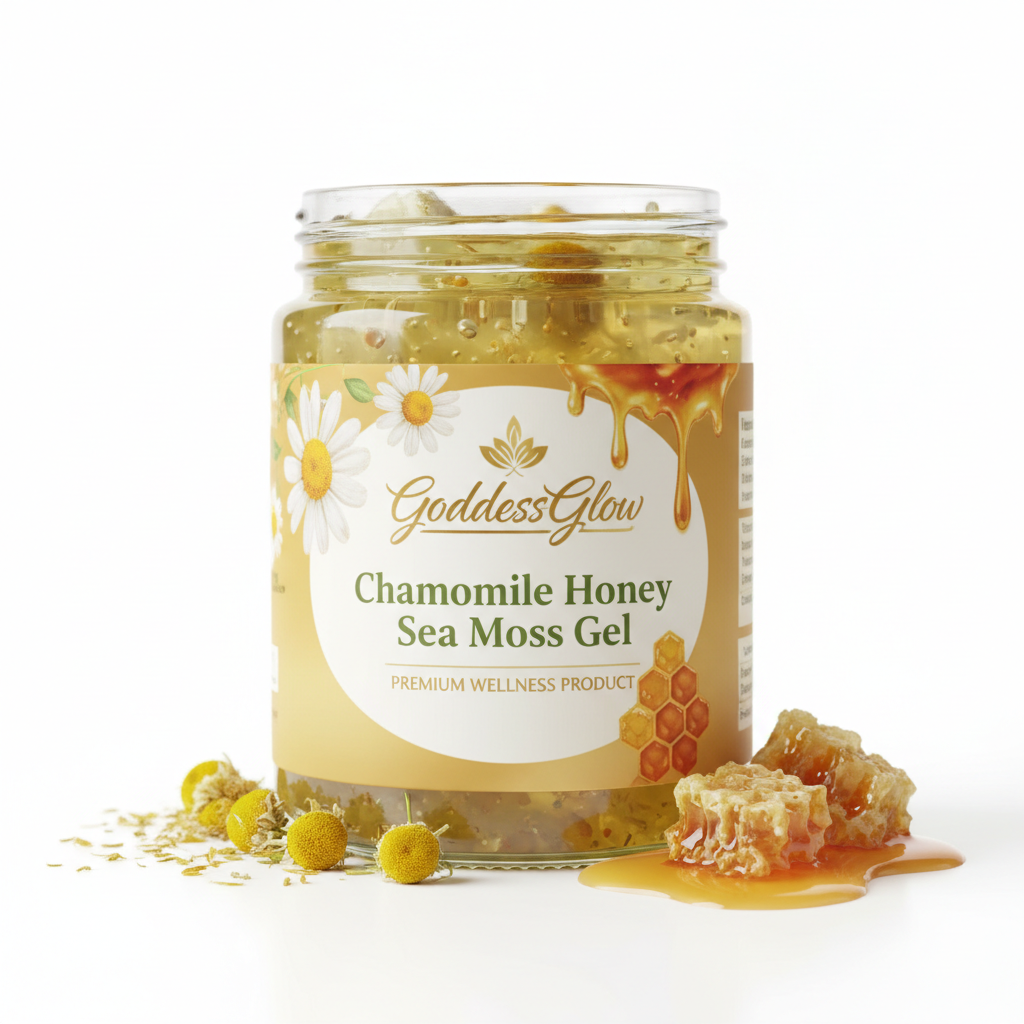 GoddessGlow Chamomile Honey Sea Moss Gel 16oz