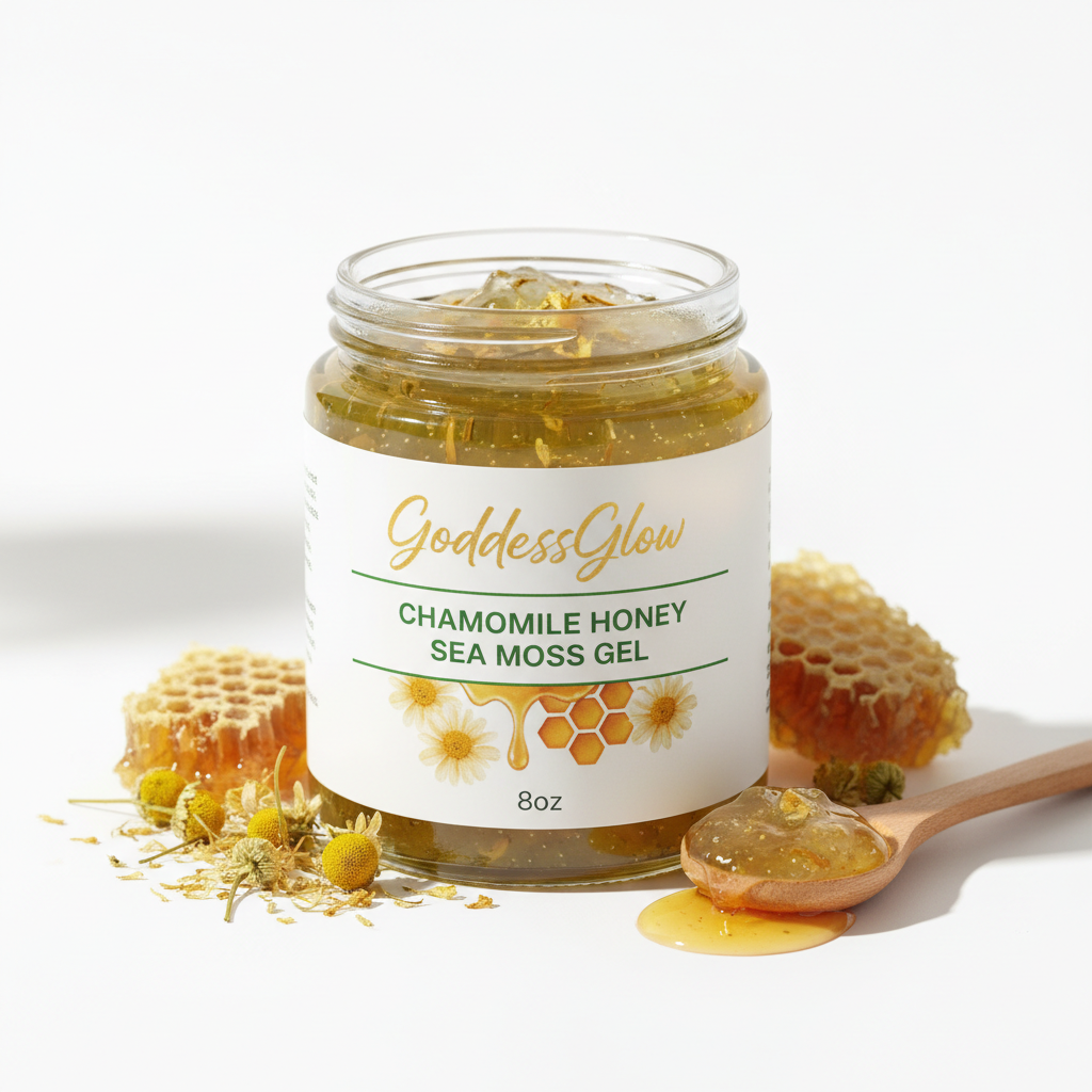 GoddessGlow Chamomile Honey Sea Moss Gel 8oz