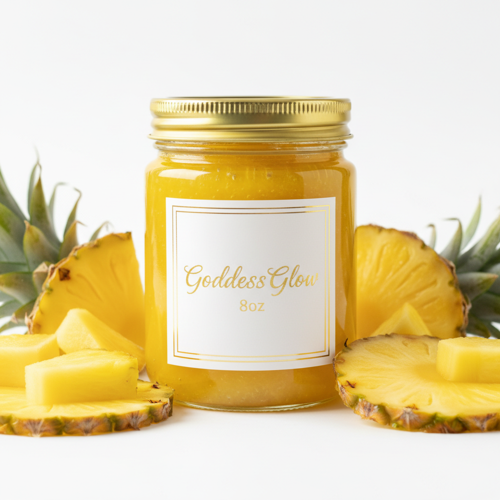 GoddessGlow Pineapple Sea Moss Gel 8oz